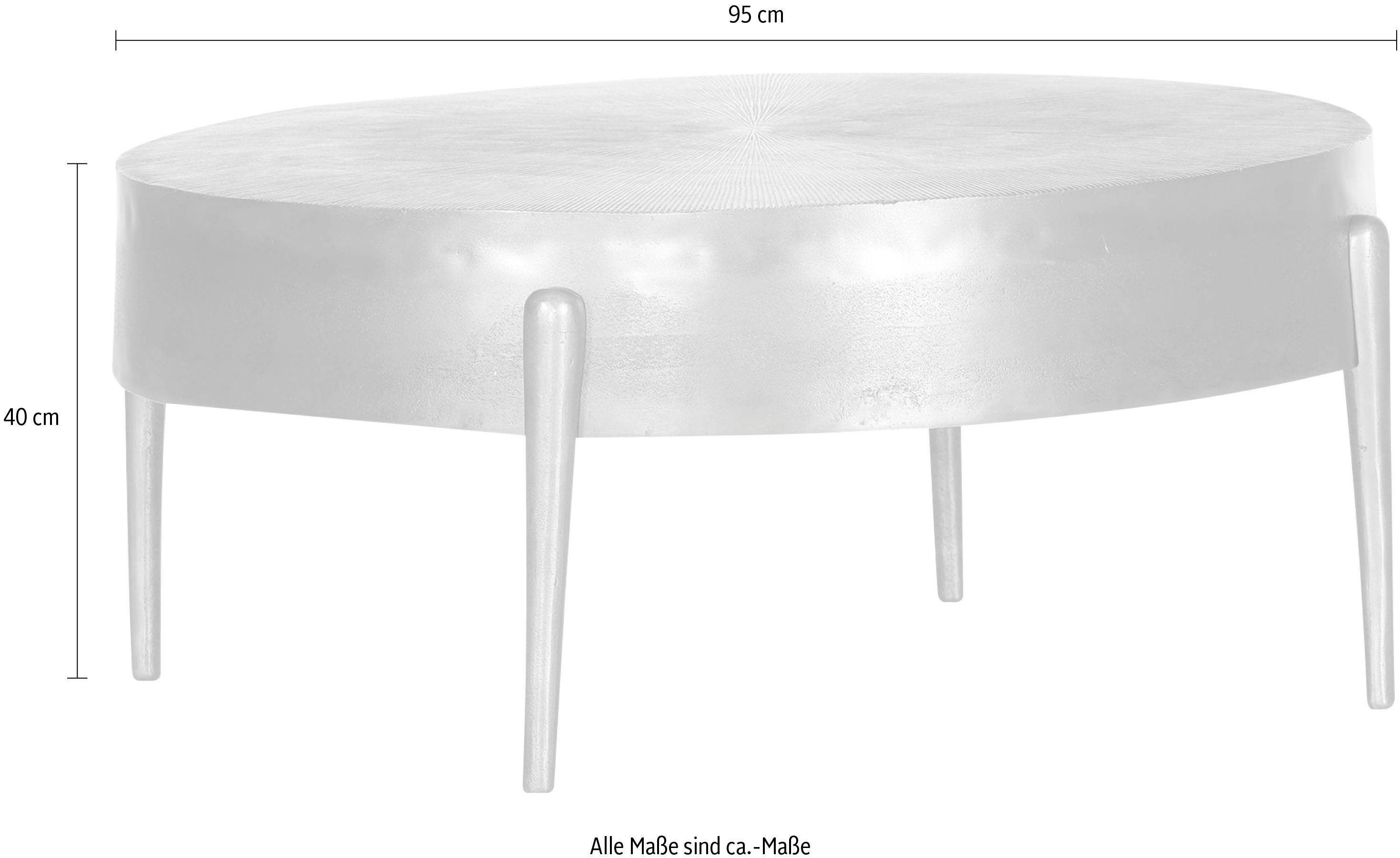 Gutmann Factory Couchtisch 65767, aus Aluminium