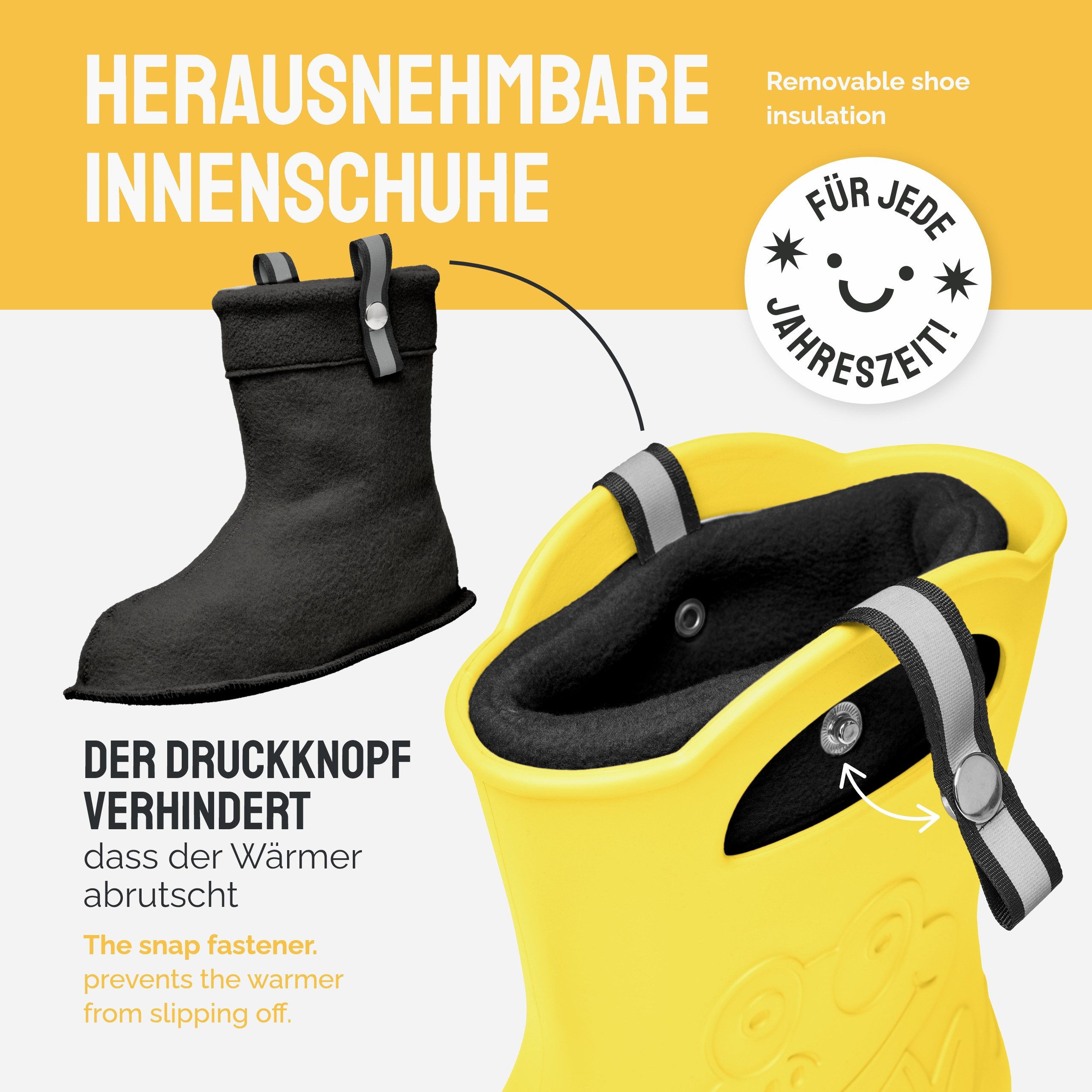Ladeheid Damen federleichte EVA Gummistiefel Regenschuhe gefüttert LA-CA-23 Gummistiefel