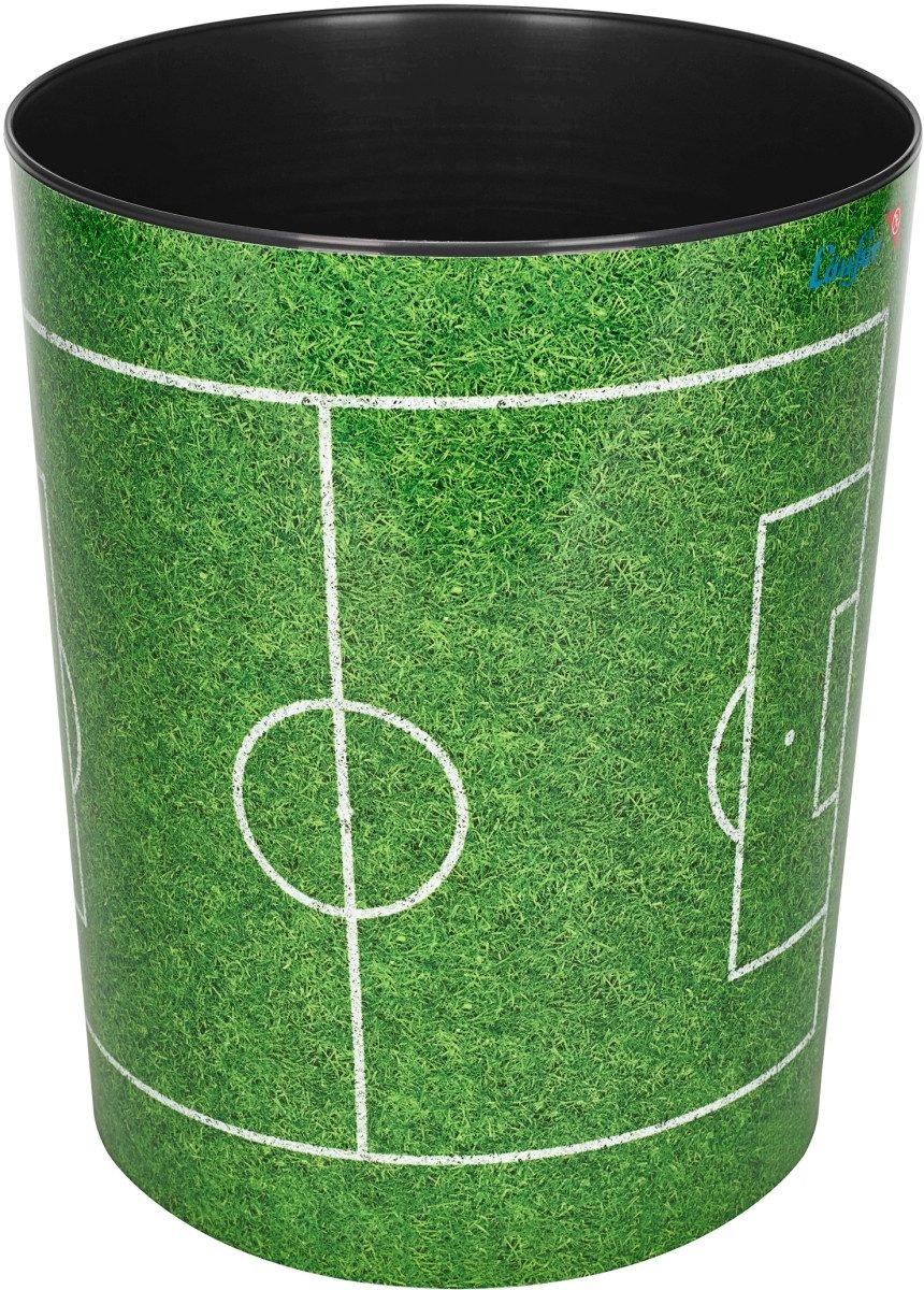 Läufer Papierkorb Papierkorb Motivposter 13 Liter Fußballfeld