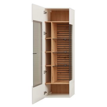 expendio Wohnwand Frederik 32, (Spar-Set, 3-St), weiß matt Artisan Eiche 280x193x47 cm