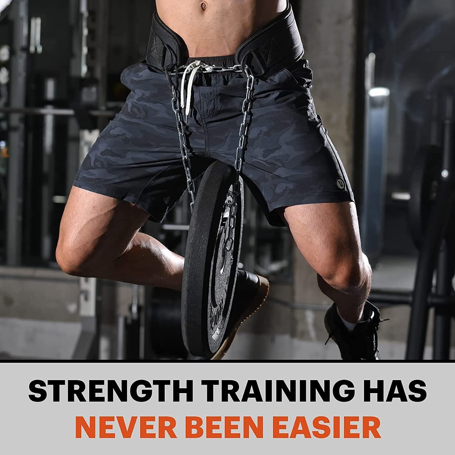 JAG GEARS Dip-Gürtel Dip-Gürtel für Fitness, Klimmzug-Gewichthebergürtel, Powerlifting, 36" (set, 1x 92 cm Kette 1x Dip Gewichthebergürtel, Jym Sportgürtel schwarz) am besten für Bodybuilding, Powerlifting, Klimmzuggewicht, 2x Nähte