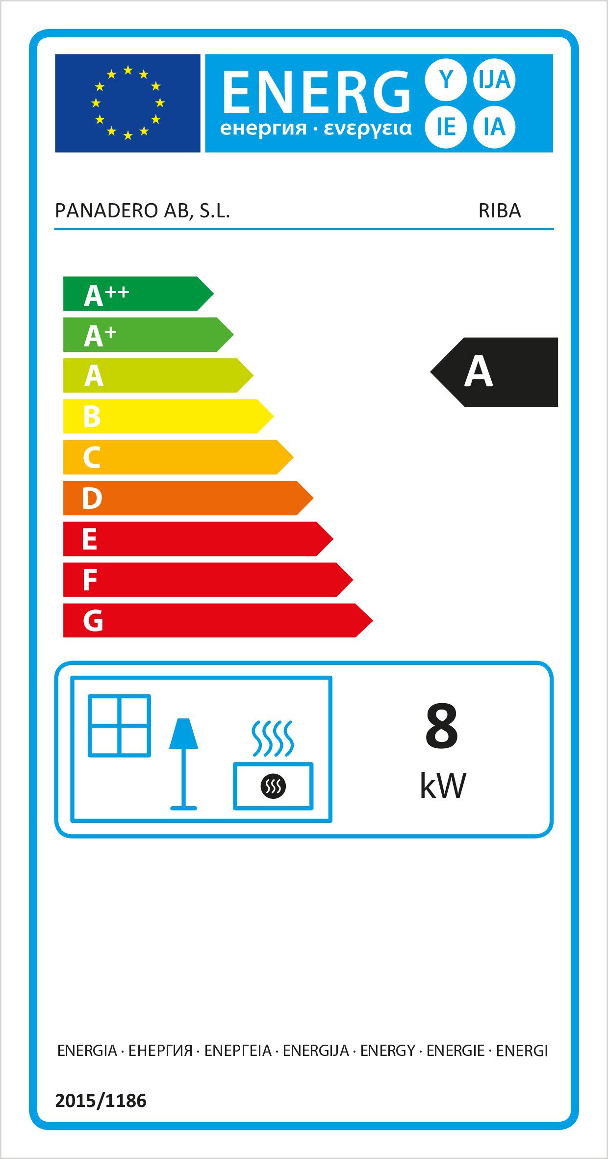 Panadero Kaminofen Panadero Kaminofen Riba, 8 kW, Zeitbrand