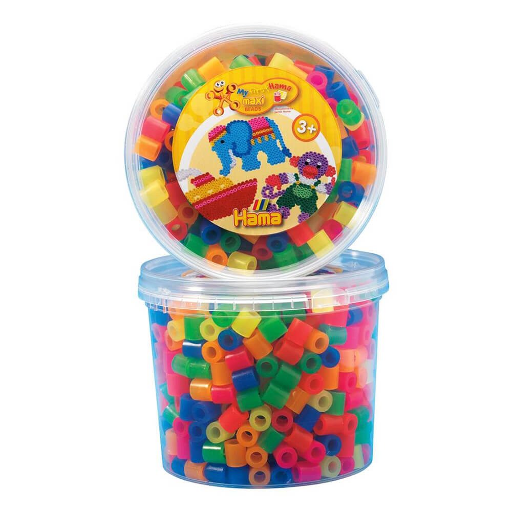Hama Bügelperlen Hama Dose mit 600 Maxi-Bügelperlen