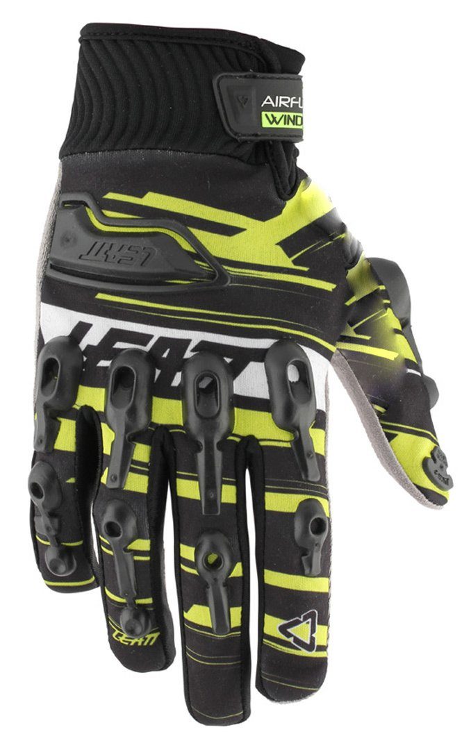 Leatt Motorradhandschuhe Handschuhe Black/Yellow AirFlex Wind