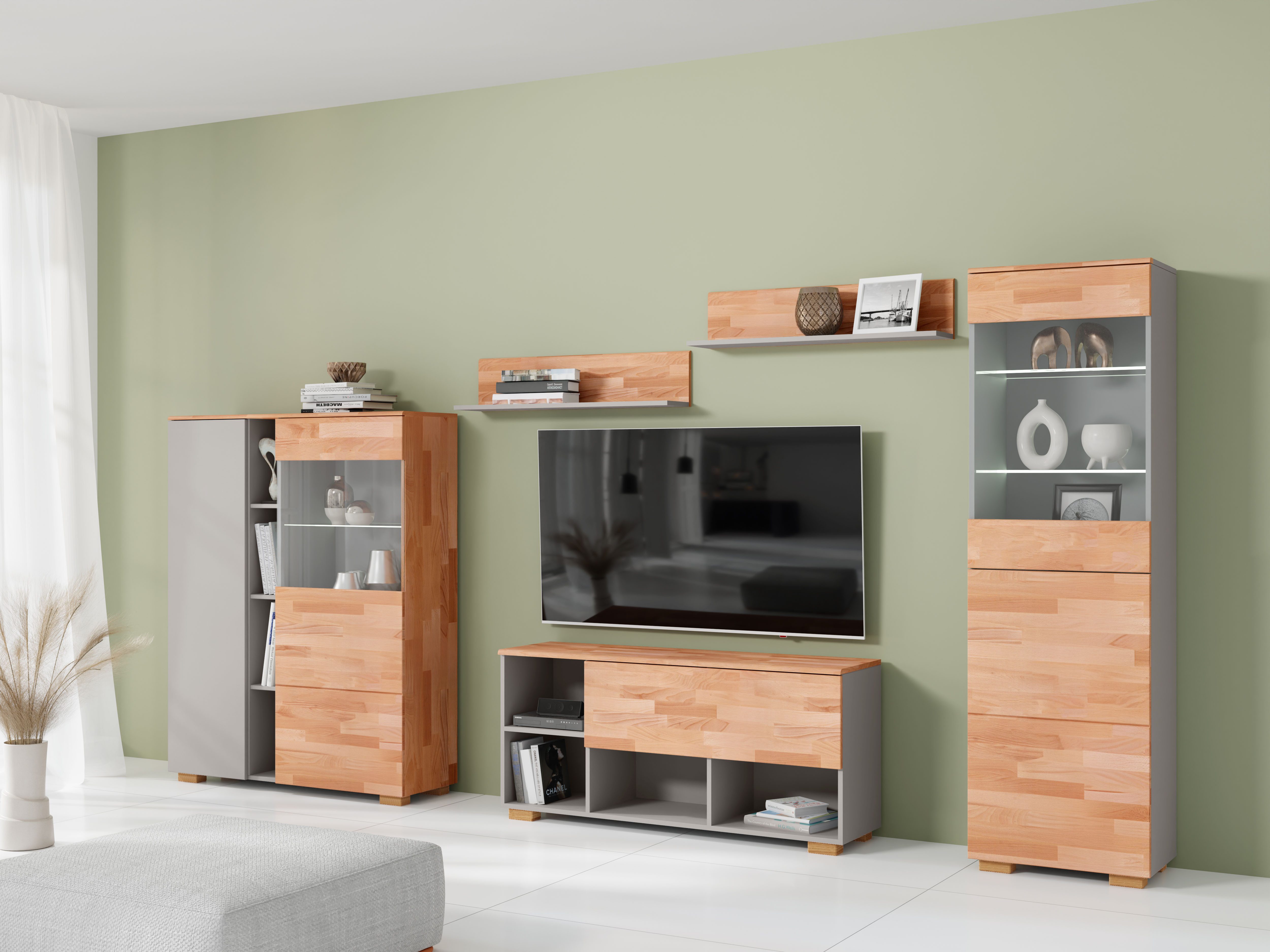 OTTO home Wohnwand, (5-St), schöne moderne Optik