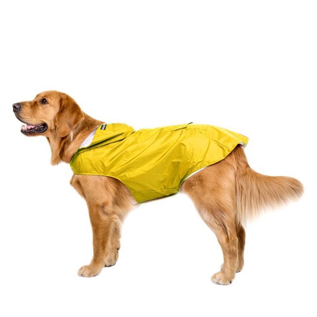 Housruse Hunderegenmantel Hunde Regenmantel Wasserdicht Hundemantel Groß Gefüttert Atmungsaktive