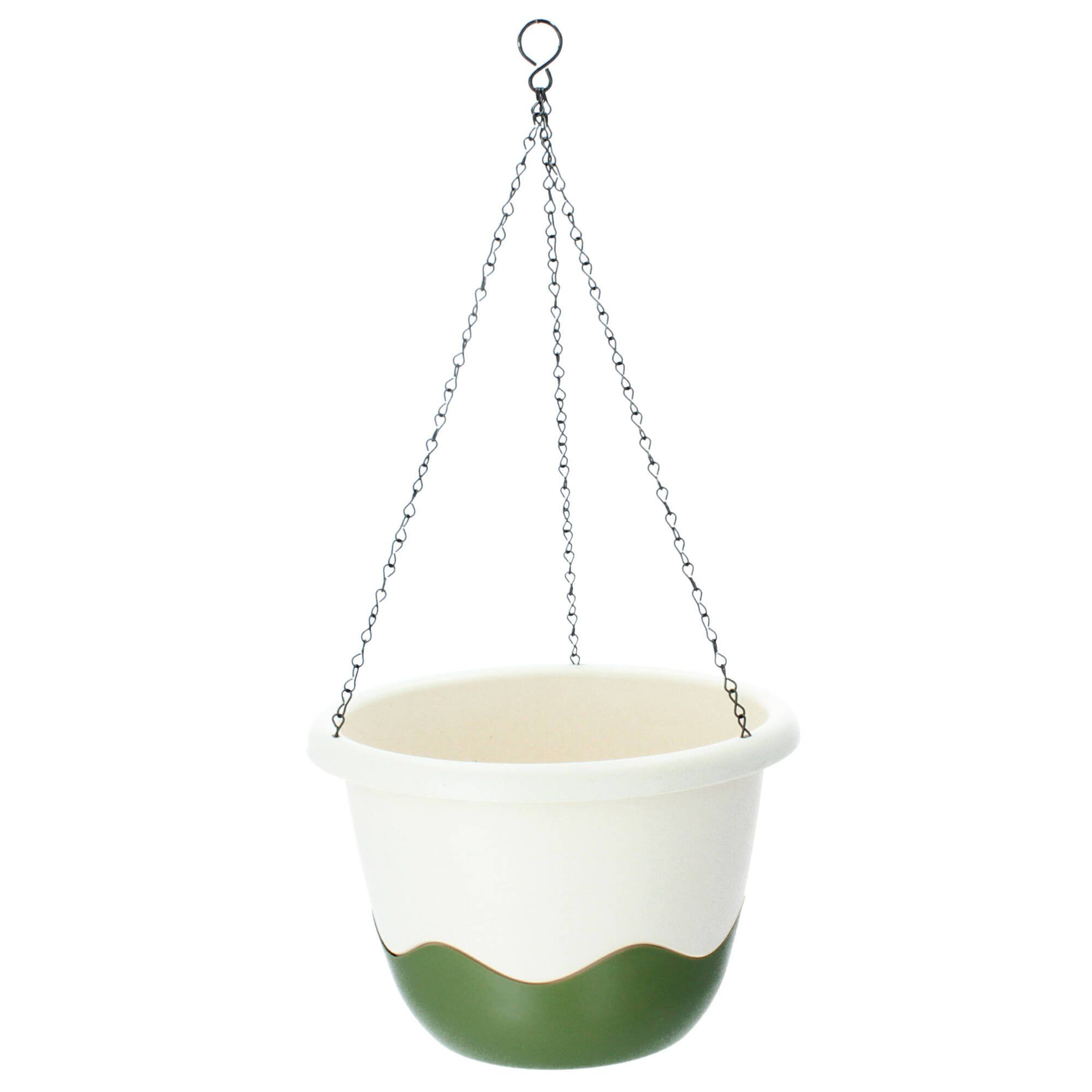 PLASTIA Blumenampel Mareta 30 cm elfenbein günstig online kaufen