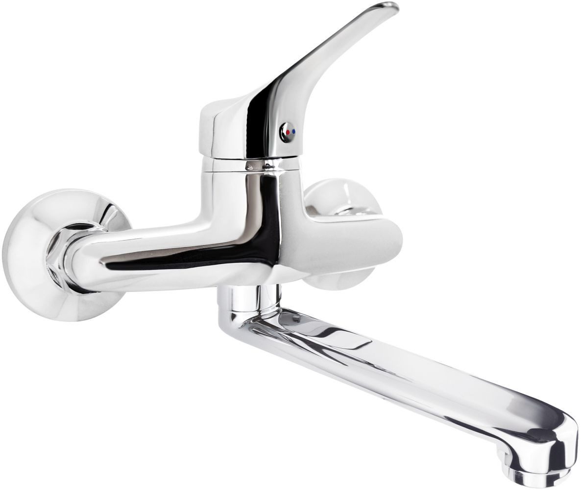 Deante Spültischarmatur JOKO Küchenarmatur Einhebelmischer Schwenkauslauf ca. 18 cm Chrom