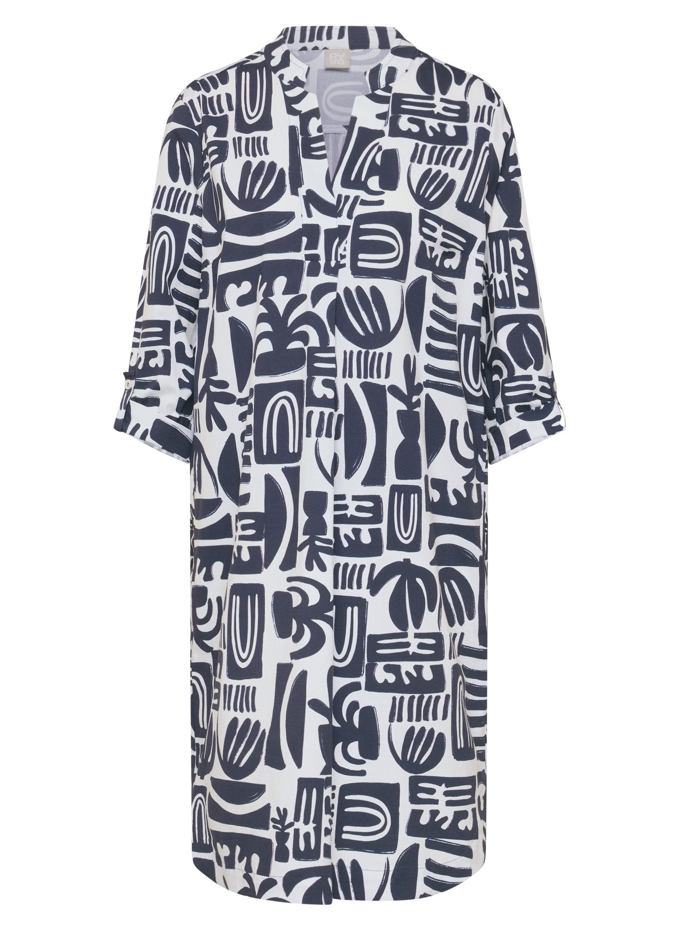 Rabe Blusenkleid Kleid Pazifik