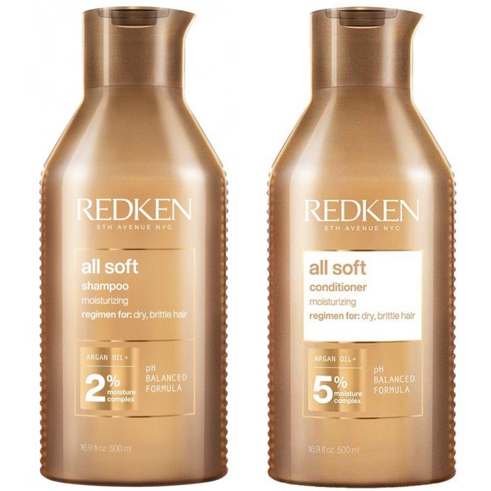 Haarpflege-Set Redken All Soft Set Shampoo 500 ml + Conditioner 500 ml