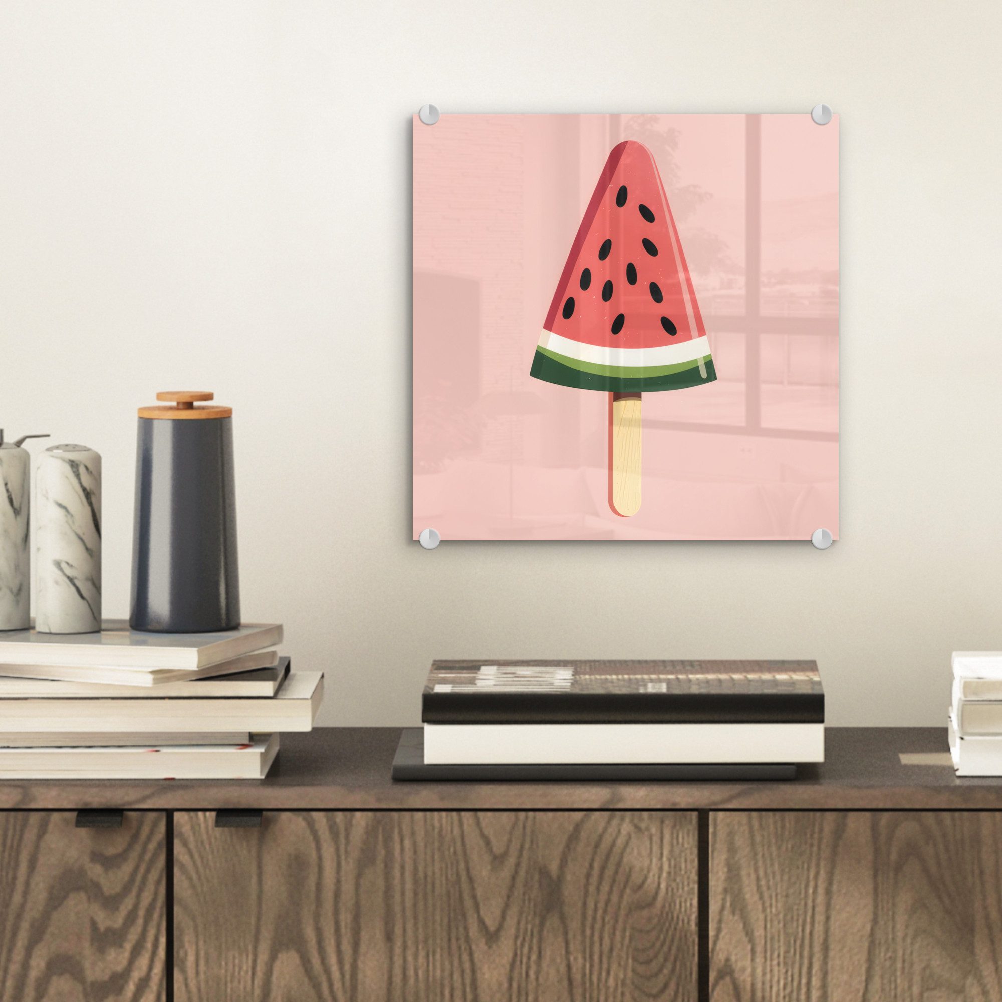 MuchoWow Acrylglasbild Wassermelone - Eiscreme - günstig online kaufen