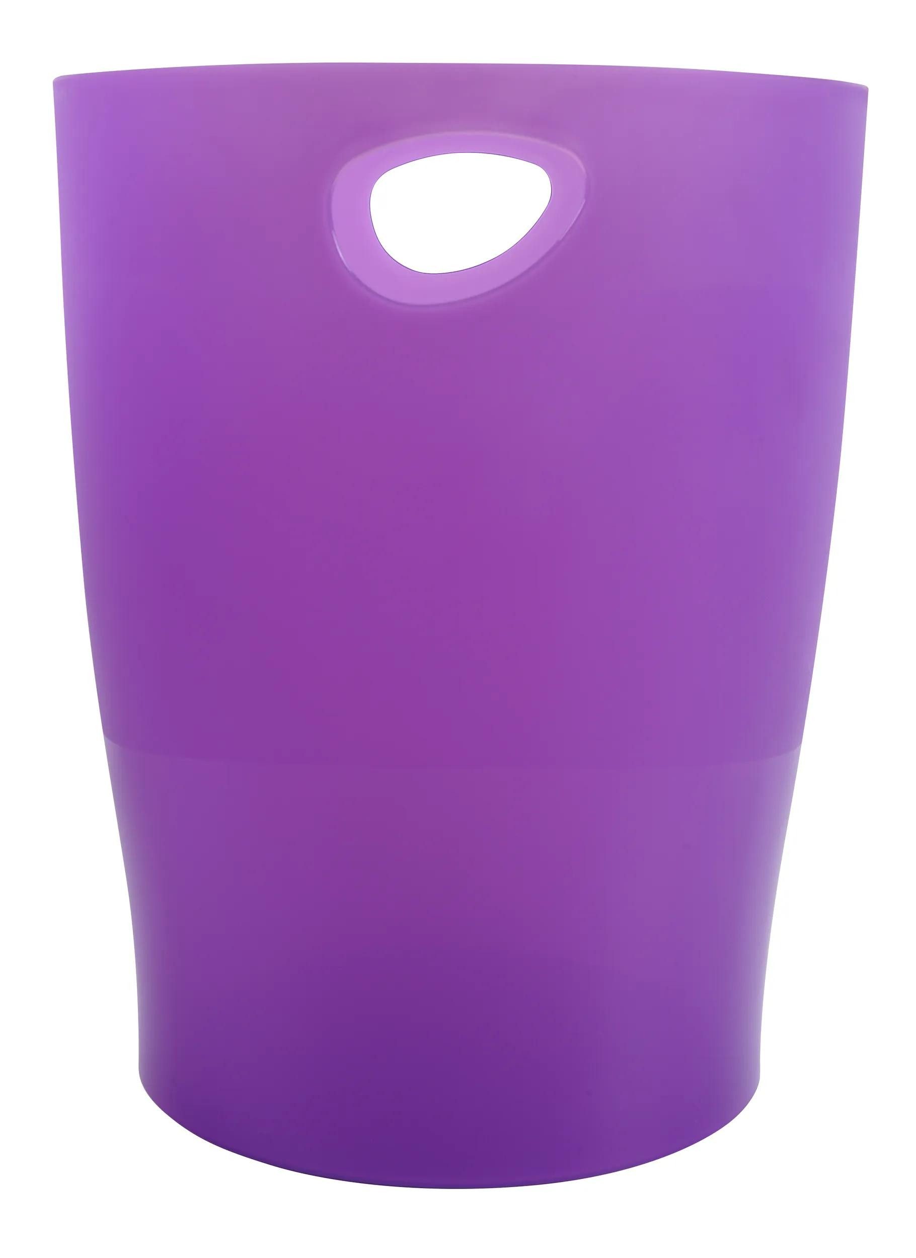 EXACOMPTA Papierkorb 8x Papierkorb Ecobin, 15 Liter, Chromaline - Violett - 45319D, Papierkorb