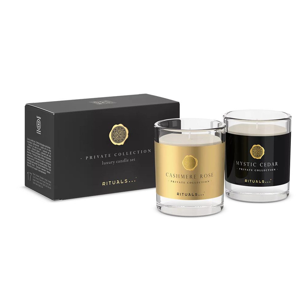 Rituals Pflege-Geschenkset Rituals Private Collection Candle Set, 2-tlg., Elegantes Kerzenset für entspannende Atmosphäre