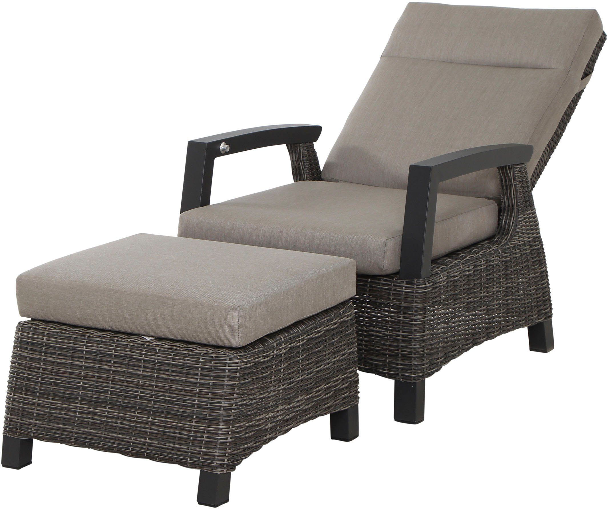Siena Garden Gartenlounge-Set Corido, (Set, 8-tlg), bestehend aus 4 Sesseln und 4 Auflagen
