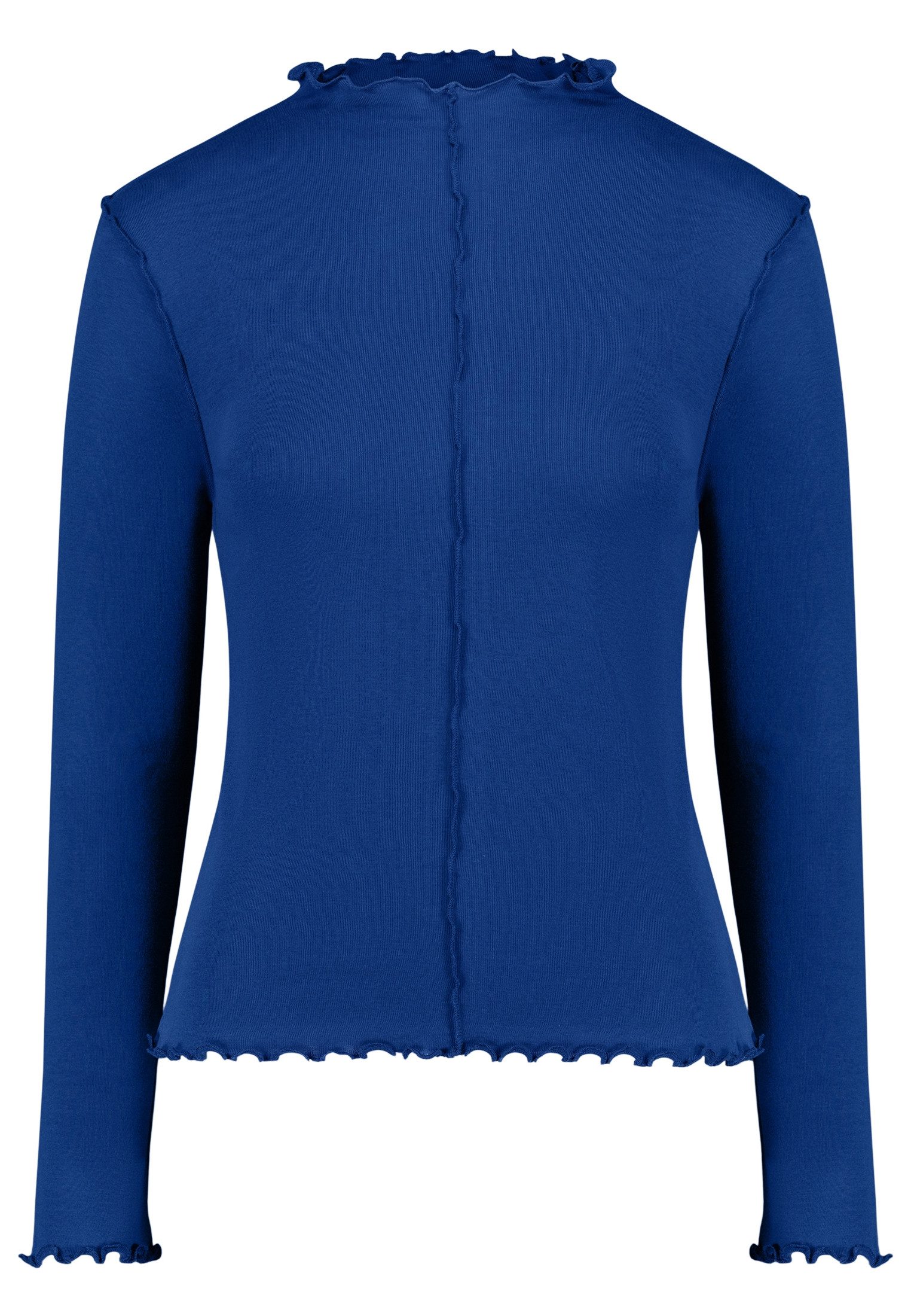Zero Kurzarmshirt Damen unifarben (1-tlg) mit Wellenkante – Bild 5 von 5