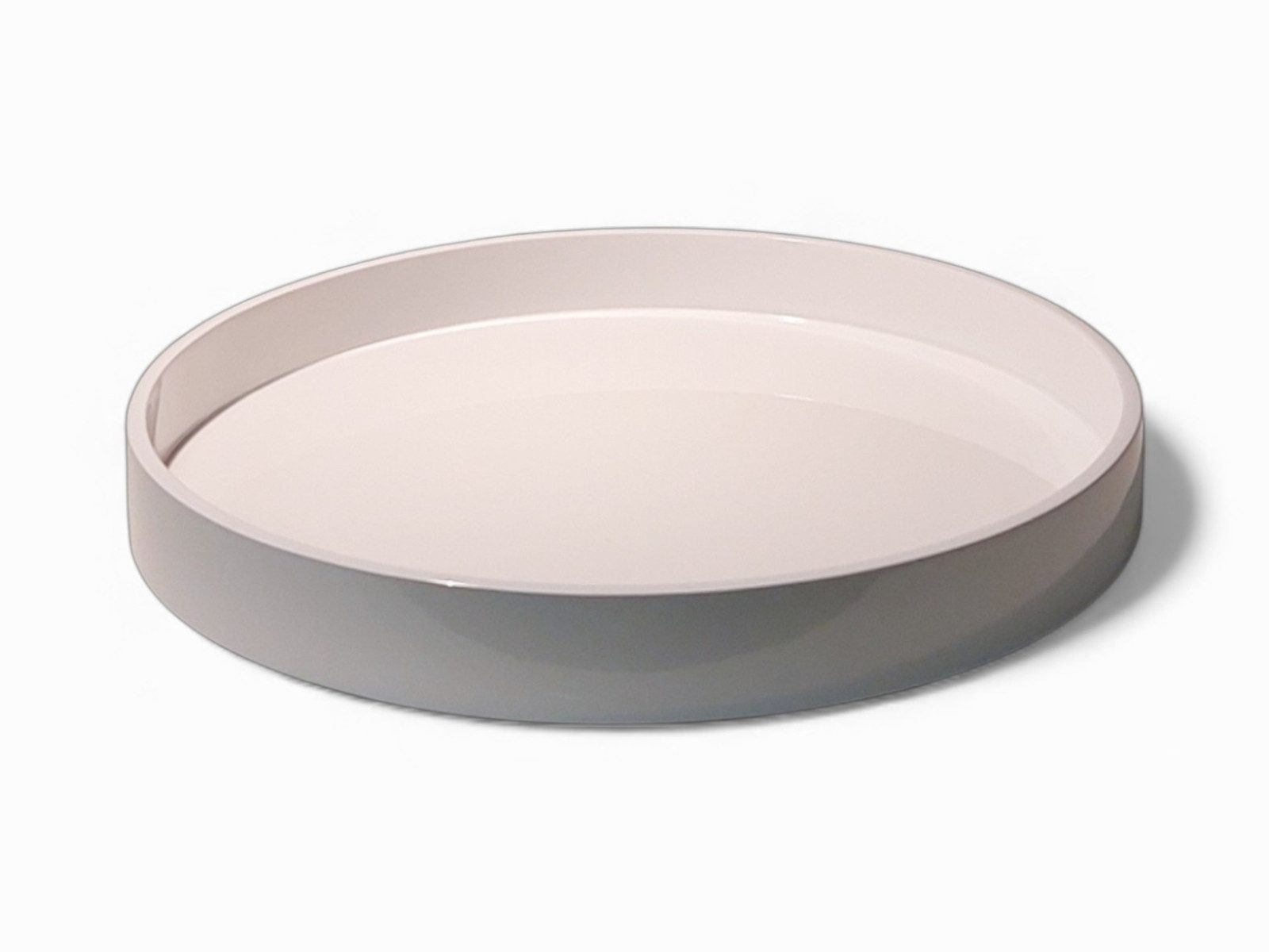 albert l. (punkt) Tablett Lacquer-Tablett weiß 30cm, MDF
