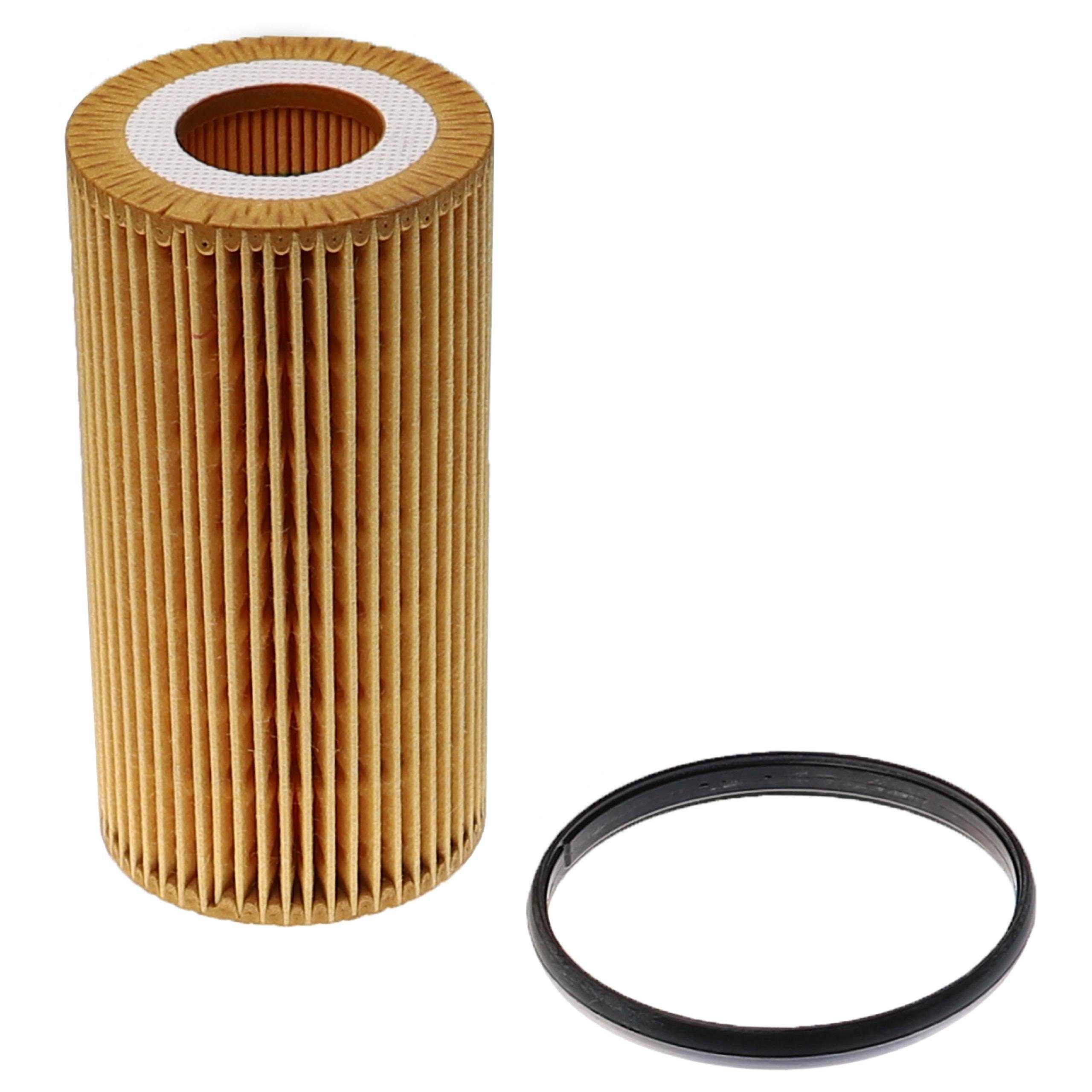 vhbw Ersatzfilter Ersatz für Purflux L362 für Auto, Zubehör für 06D115466 / 06D115562 / 06D198405 / 64901L362 / COF100534E / E27HD125 / OX379D / XCP00000675 / 38462 / 1457429243 / ALO8154 / AC6205E / AC6290E / MD469 / 10063 / ADV182112 / 1457429179 / 1457429243 / COF100534E / XE534 / XE534/606 / ML1738 / EOF180 / G1609 / 2285 / FA5742 / FA5742ECO / G1609 / FX20039 / 150-3038 / 38462 / OE671/1 / OE671/3 / PEL313 / BFO4080 / 153024/10 / CH9911 / CH9911ECO / E27HD125 / 7584059/1 / FO063 / HP7010 / OX 379D / 50013690 / 152071760876 / HU719/6X / 14059/1 / ELH4337 / 1001150016 / FH1136 / VFL523 / FOP253 / L362 / L35581 / WL7404 / S5040PE / FA5742 / OP253 / 2504000 / V100390 / 586552 / WL7404 / WL7504 / 52693 Universal, Einfache Installation