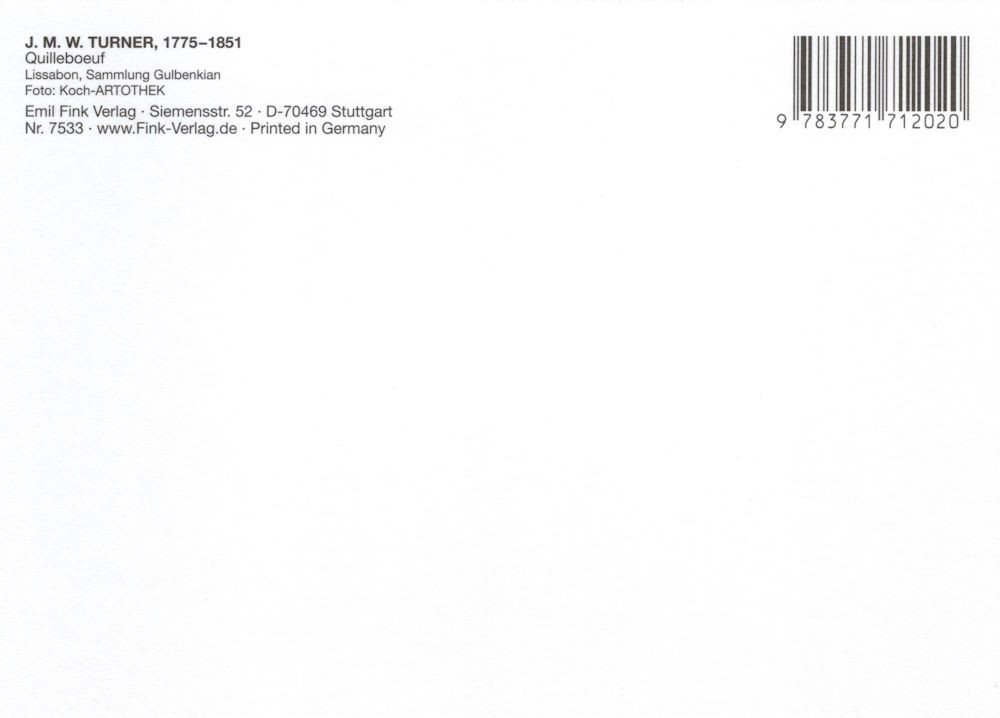 Thumbnail - Postkarte Kunstkarte William Turner "Quilleboeuf"