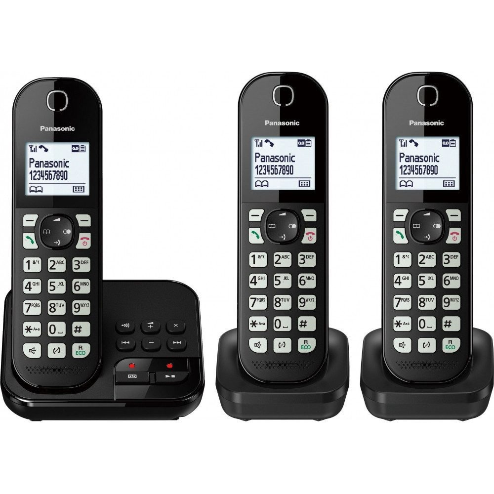Panasonic KX-TGC463GB Festnetztelefon (Mobilteile: 3, Integrierter Anrufbeantworter)