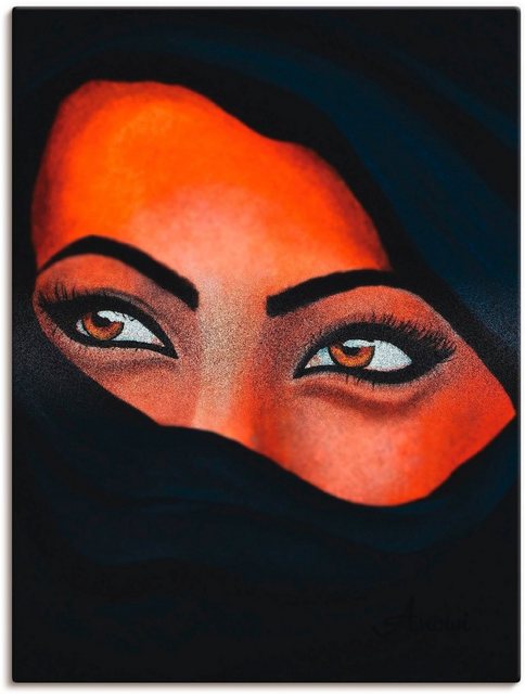 Artland Wandbild »Tuareg - Der Sand auf deiner Haut«, Frau (1 Stück), in vielen Größen & Produktarten -Leinwandbild, Poster, Wandaufkleber / Wandtattoo auch für Badezimmer geeignet-Otto