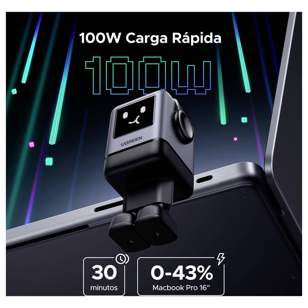 UGREEN Uno X688 USB Ladegerät 100 W 3x USB-C®, 1x USB-A PPS, USB PD, Fast USB-Ladegerät (GaN)