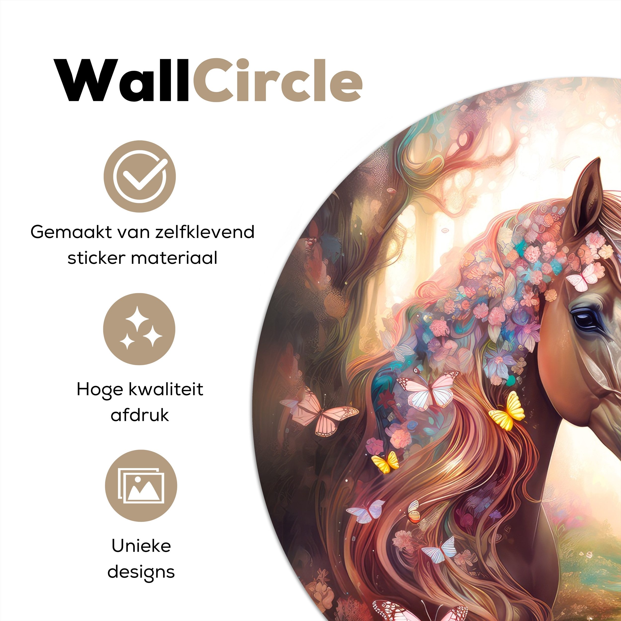 MuchoWow Wandsticker Pferd - Natur - günstig online kaufen