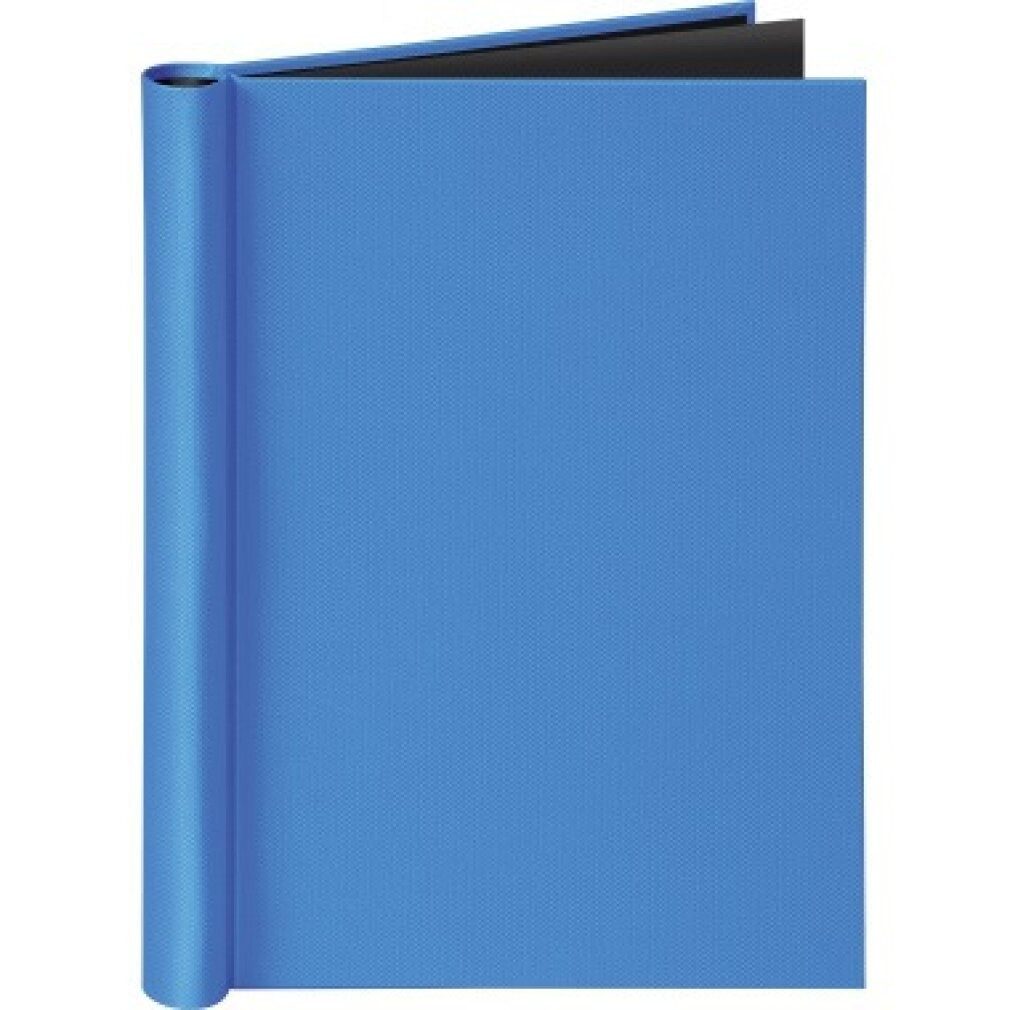 VELOFLEX Konferenzmappe Klemmbinder A4 Velocolor blau 20mm 150Bl passend für Prospekthüllen