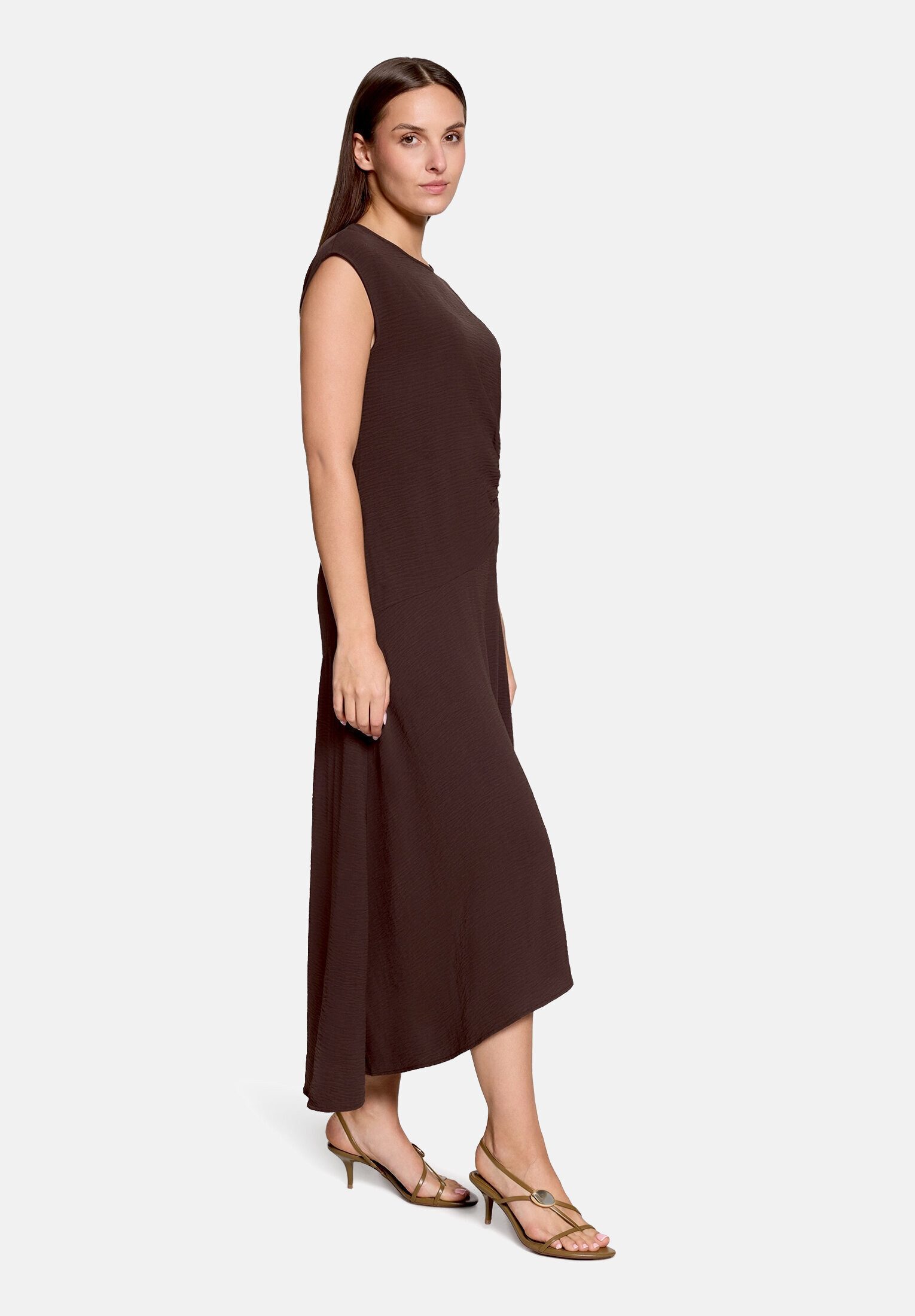 Cartoon Midikleid Damen mit Raffung