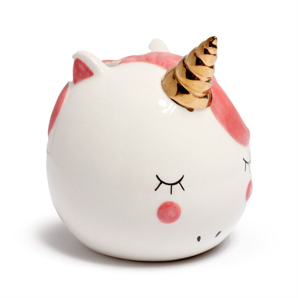 Puckator Spardose Einhorn Tiger Avocado Pilz, (Spartopf, 1-tlg., Keramik), Sparschwein