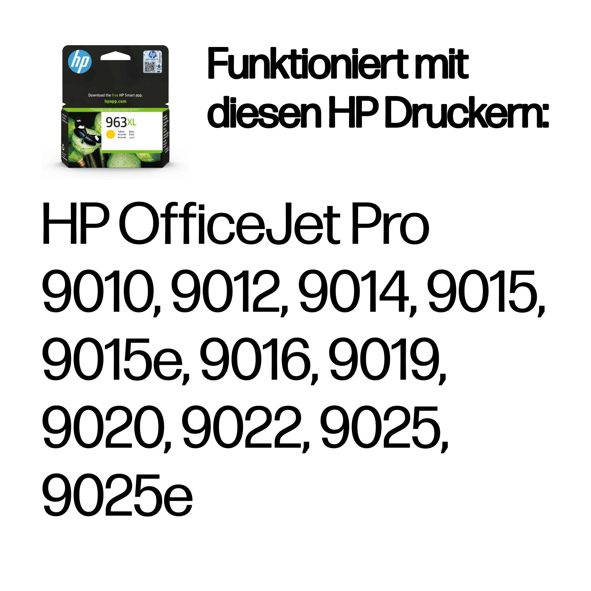 HP HP Tintenpatrone Nr. 963XL 3JA29AE Gelb (ca. 1.600 Tintenpatrone