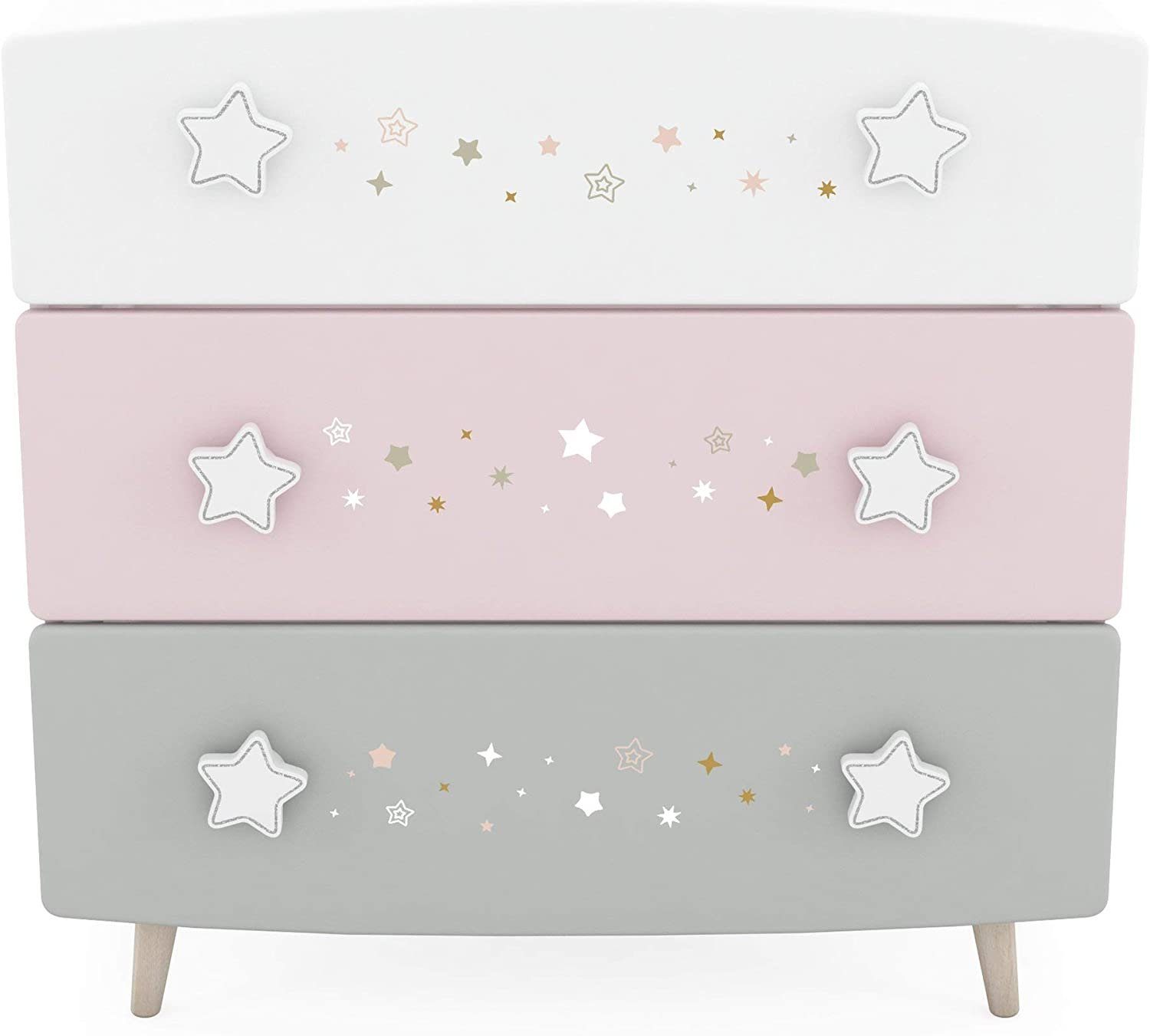 habeig Kommode Kommode Himmelssterne #443 Kinderzimmer Schrank Prinzessin Sideboard