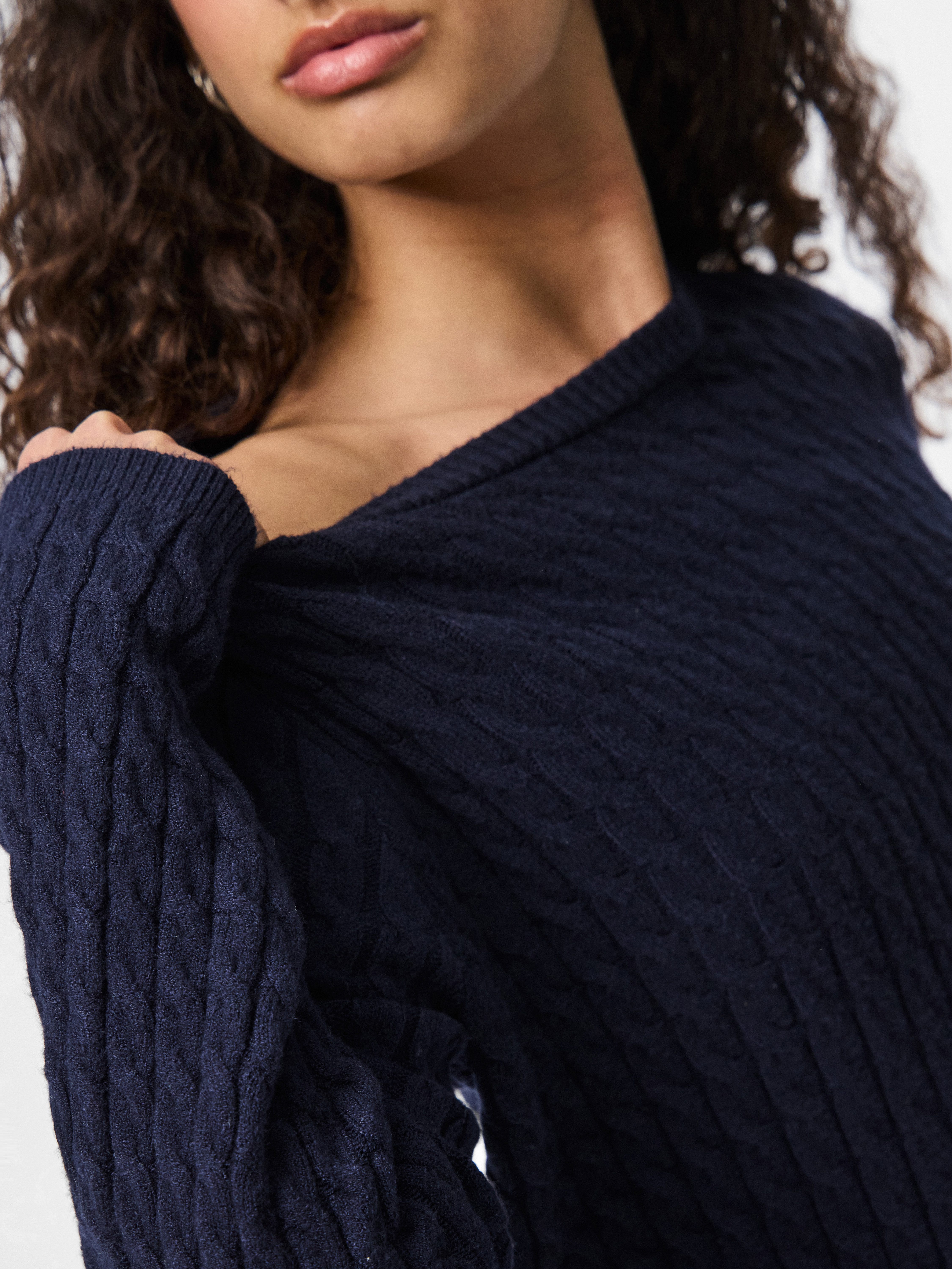pieces Strickpullover PCFIA LS CABLE KNIT günstig online kaufen