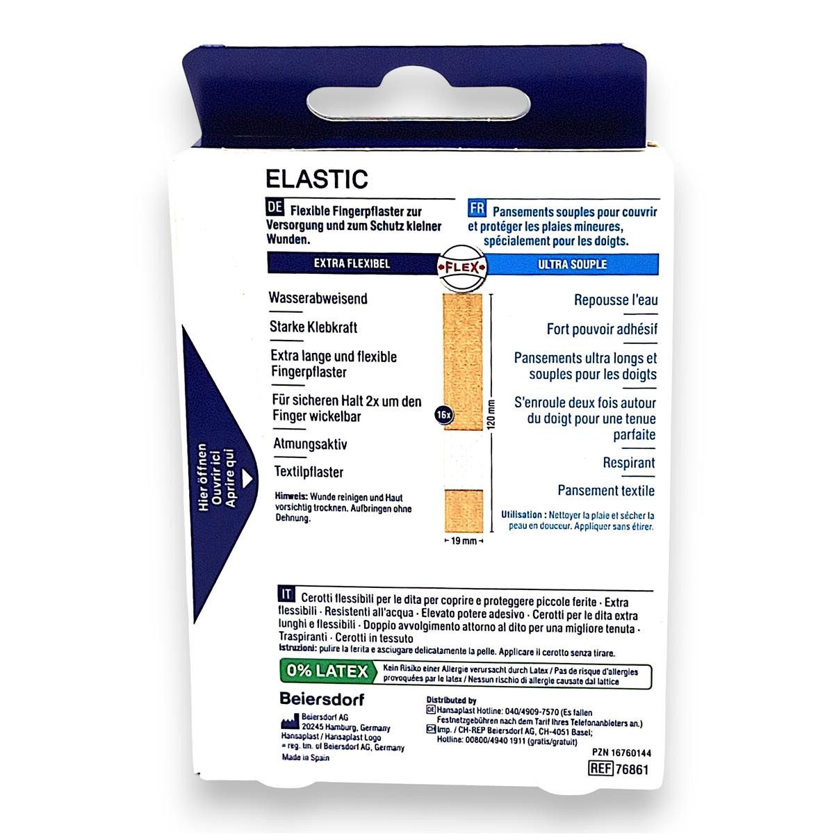 Hansaplast Wundpflaster 3x Hansaplast Fingerpflaster 3x 16er - Elastic Finger Strips