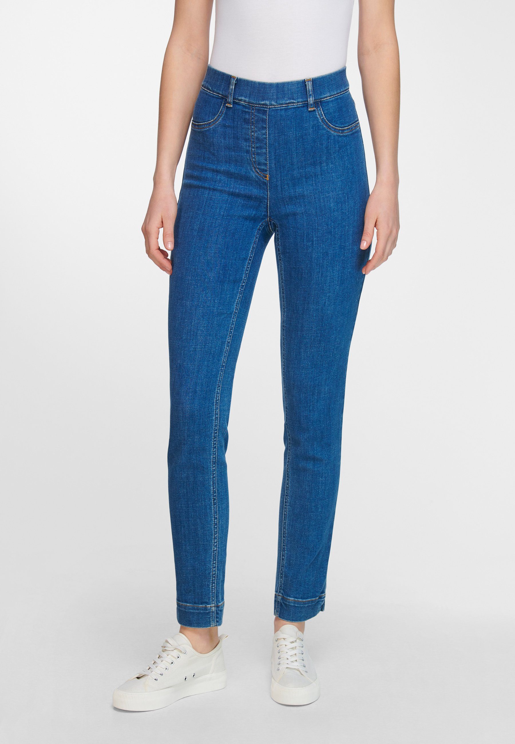 Peter Hahn Skinny-fit-Jeans Cotton blue_denim