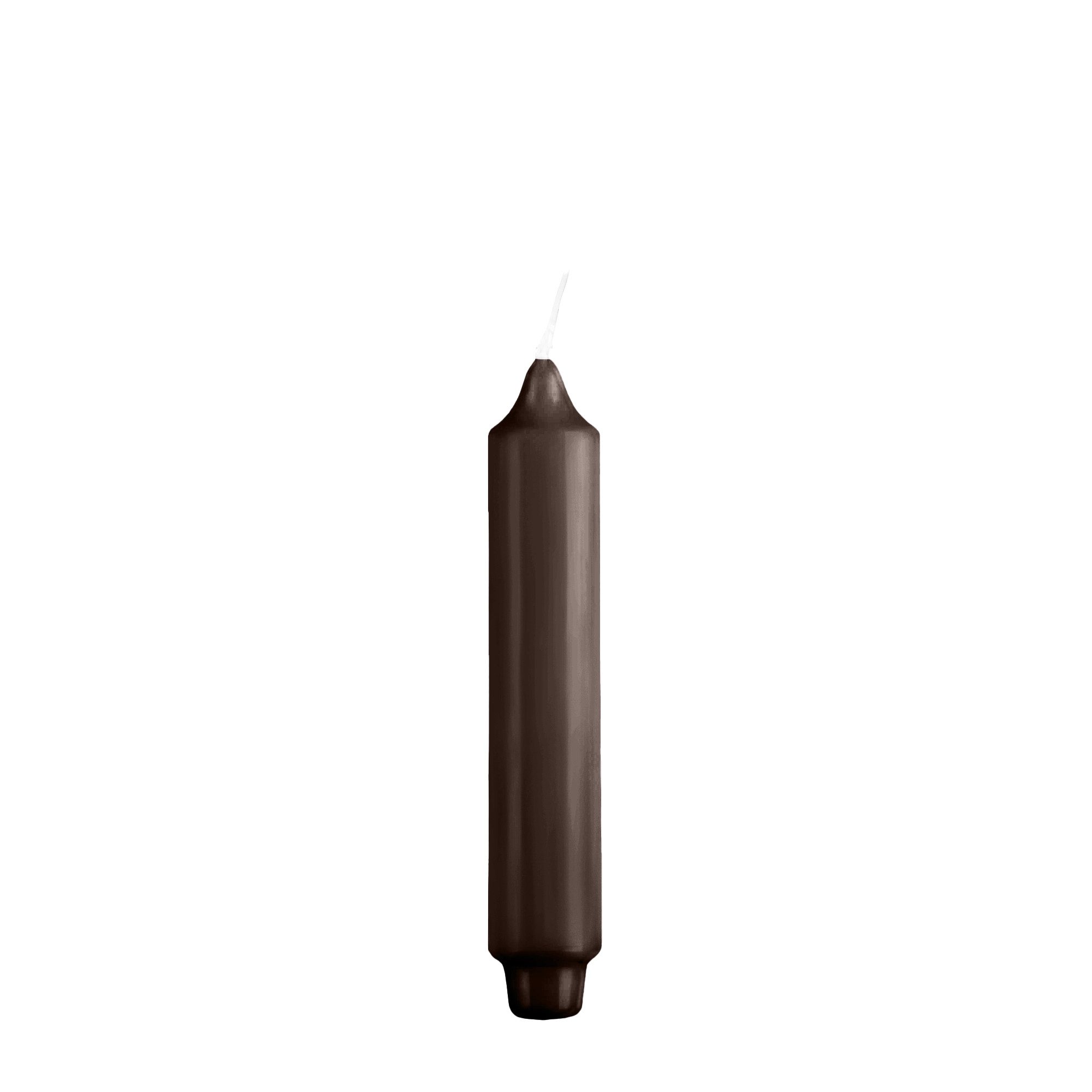 Kopschitz Kerzen Tafelkerze Stabkerzen mit Zapfenfuß Chocolate, 170 x Ø 30 mm, 12 Stück