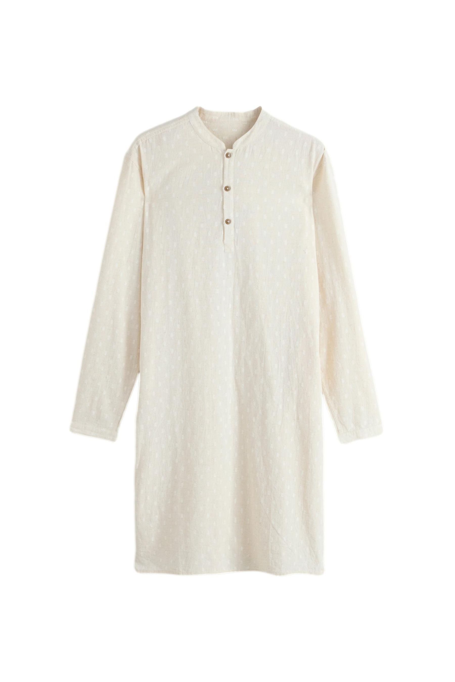 Next Tunikashirt Genopptes Jacquard-Kurtahemd (1-tlg)