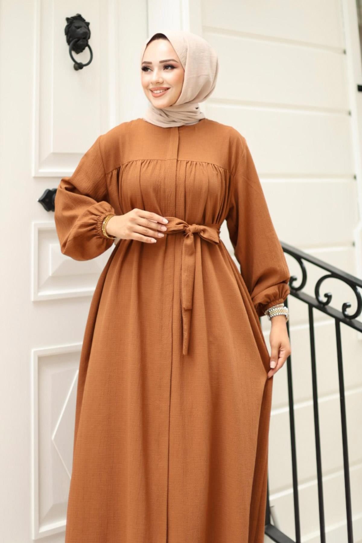 MİSSKAYLE Maxikleid Gerüschtes Abaya mit Detailverzierung günstig online kaufen