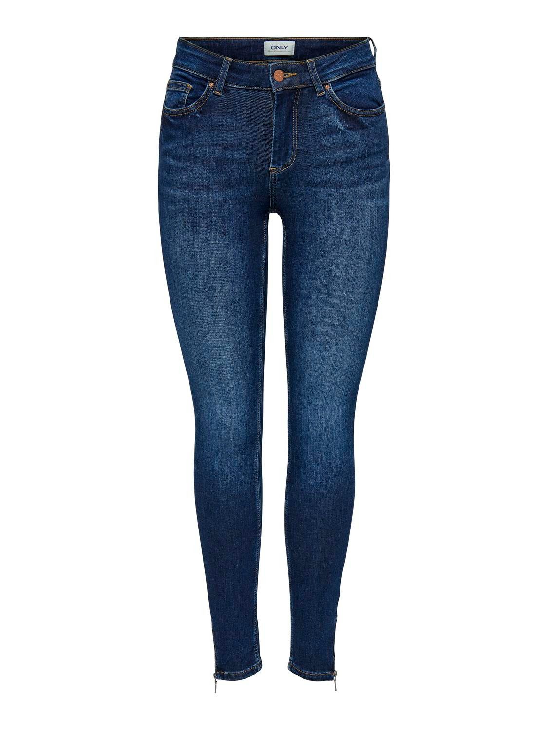 Skinny-fit-Jeans ONLBLUSH MID SKINNY ANKLE ZIP DNM BOX