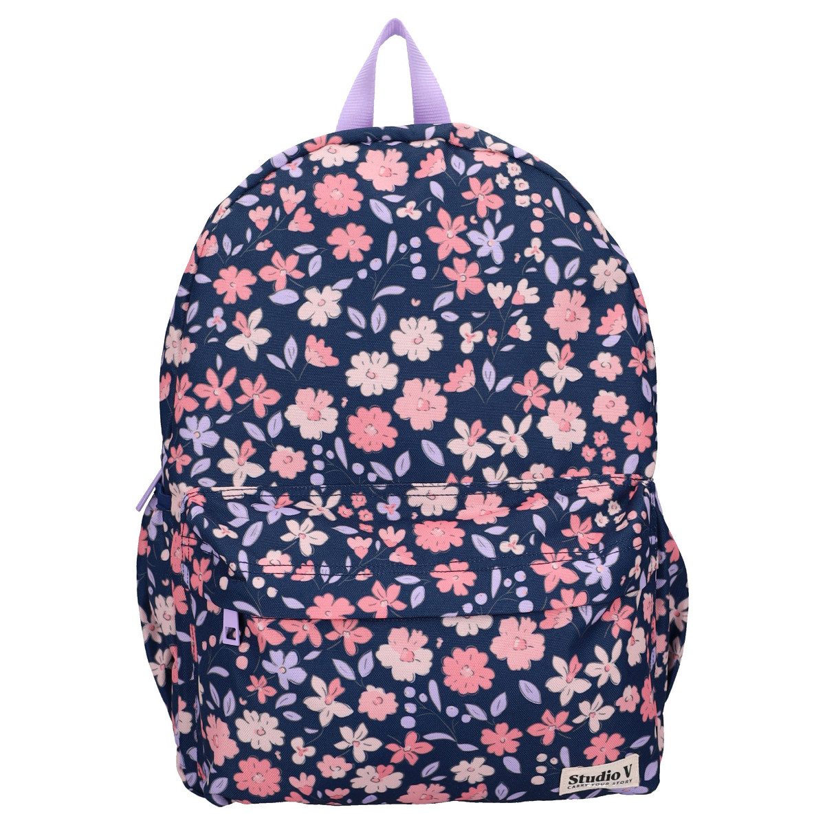 Studio V Rucksack More Love Kinder Mädchen Schulrucksack Freizeitrucksack Blumenmuster