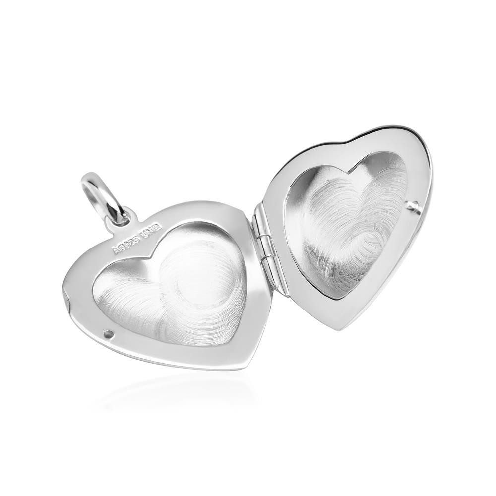 Unique Kettenanhänger Herzmedaillon Kette Anhänger Sterlingsilber SP0270
