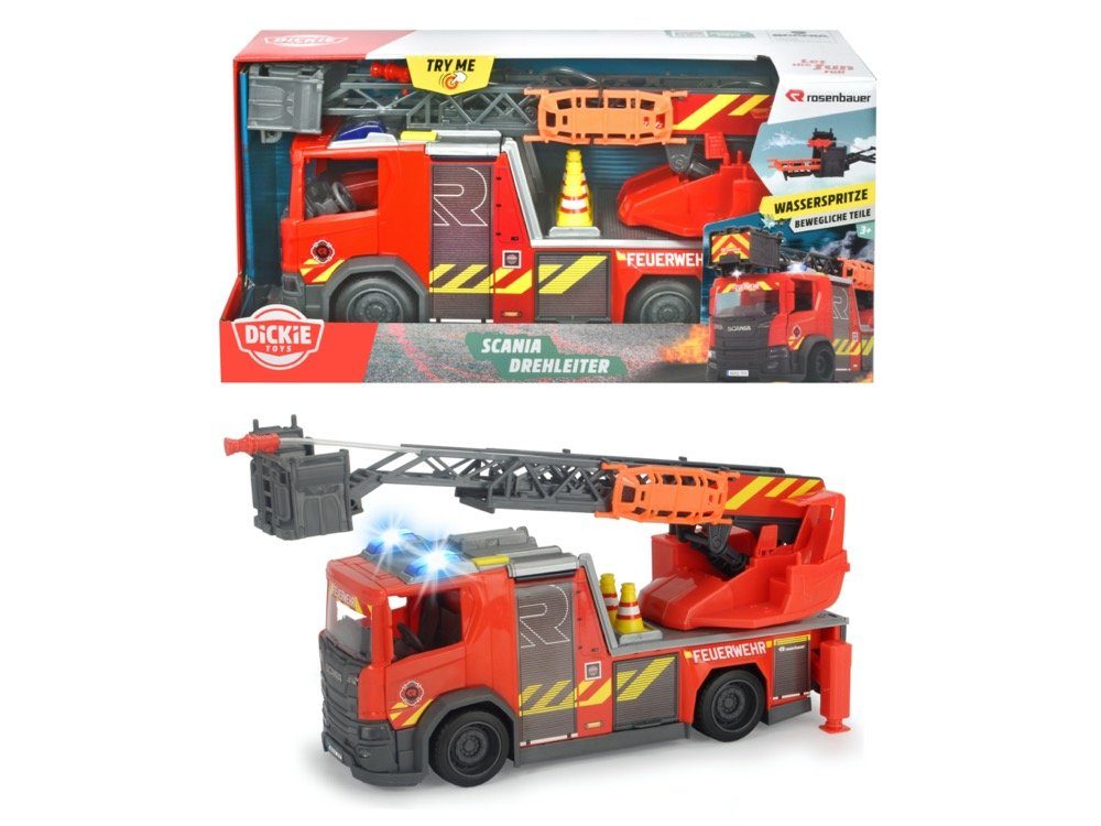 Dickie Toys Spielzeug-Feuerwehr SOS Scania Drehleiter günstig online kaufen