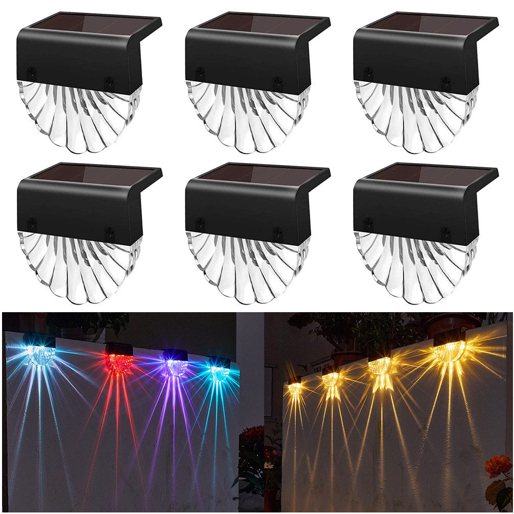 Sunicol LED Solarleuchte Solar Deck Lights, für Outdoor Gartenpfosten Zaun, günstig online kaufen