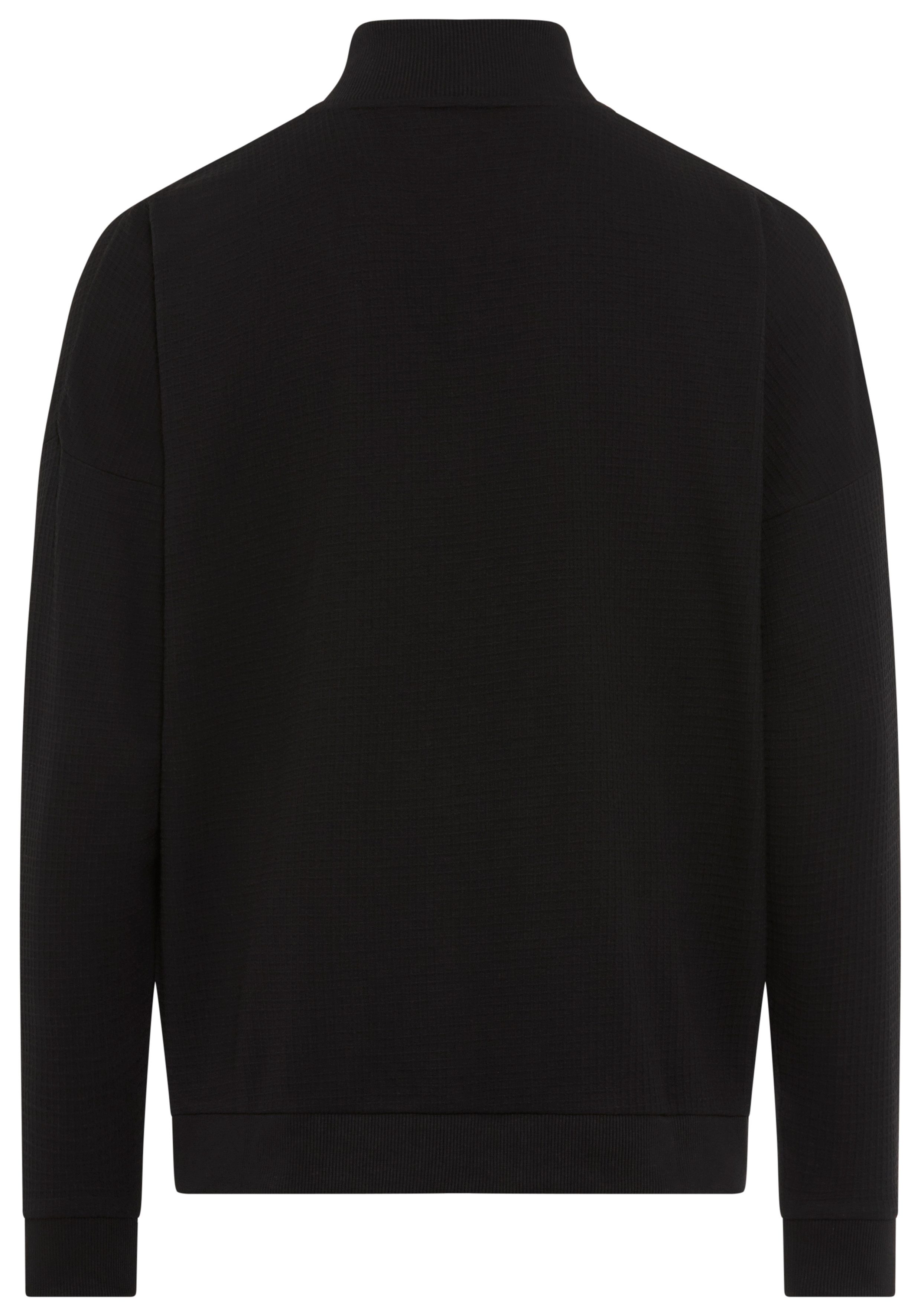 HUGO Sweatjacke mit Stehkragen, mit feiner günstig online kaufen