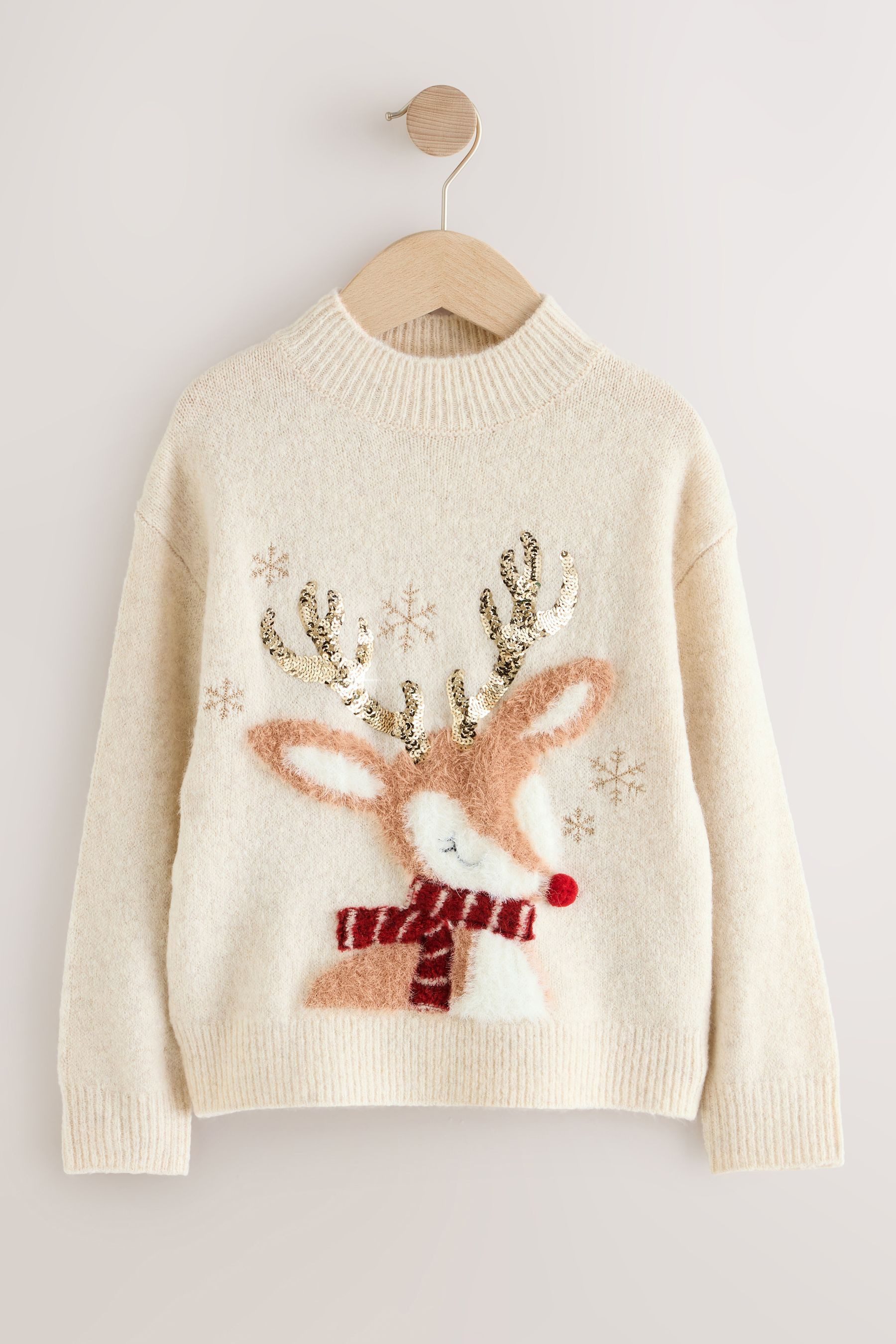Strickpullover Weihnachtspullover mit Rentiermotiv