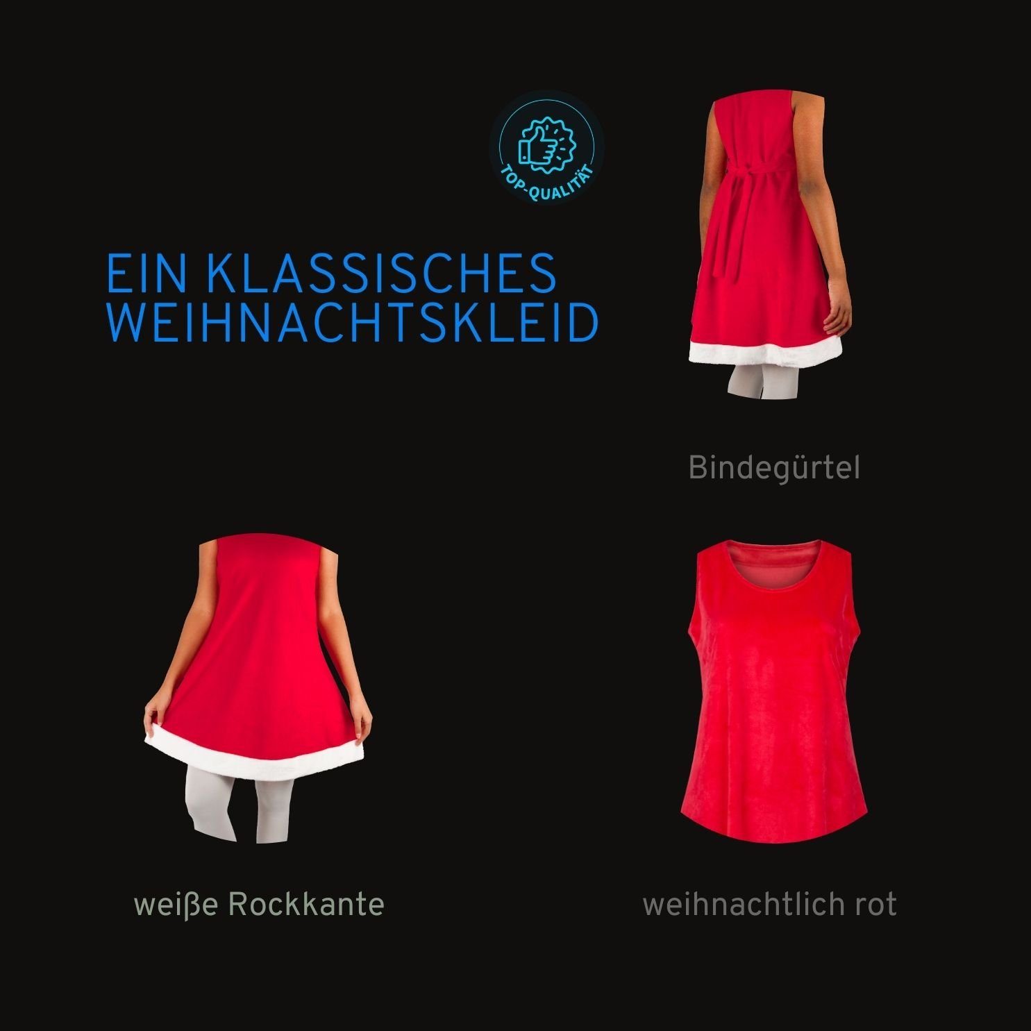 rot,Partnerlook Abendkleid Damen Mutter-Tochter Berlinsel Kleid für Weihnachtskleid Partykleid Festtagskleid Weihnachtsfeier,Weihnachtsfotos,Weihnachtsgeschenk