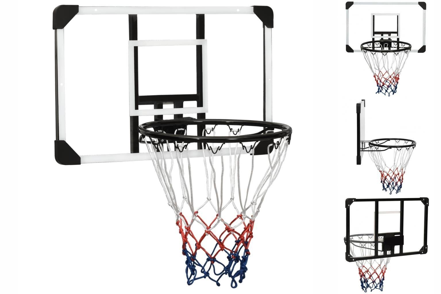 vidaXL Basketballkorb Transparent Basketballkorb Polycarbonat cm 71x45x2,5