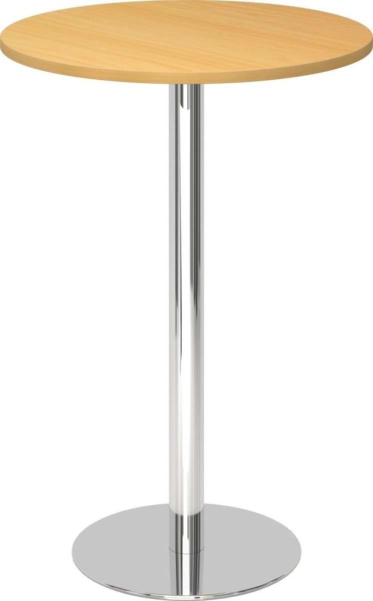 Empfangstheke Stehtisch 80cm Buche/chrom