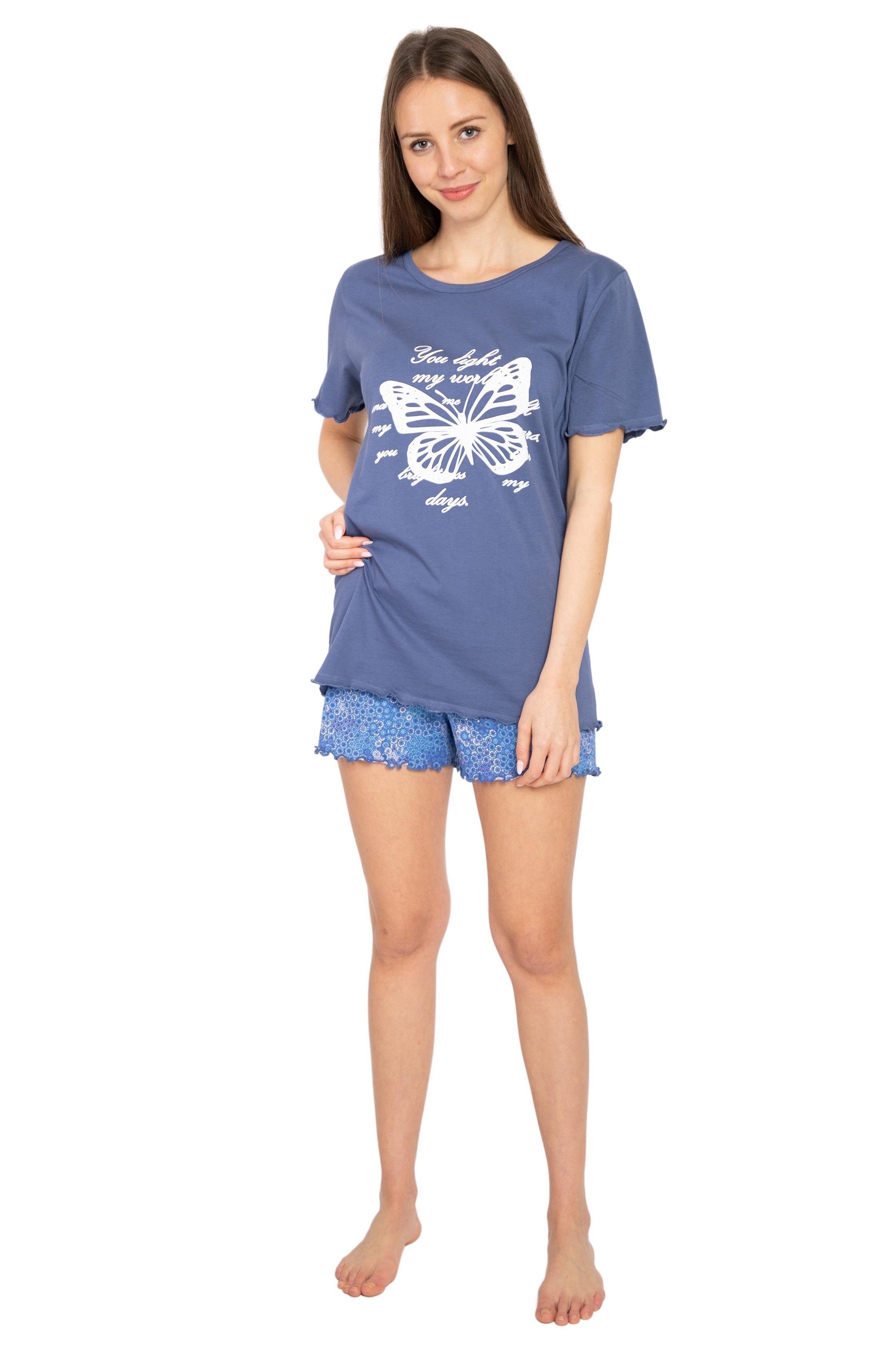 Consult-Tex Shorty Damen Shorty Pyjama (Packung, 2 tlg) mit Frontdruck günstig online kaufen