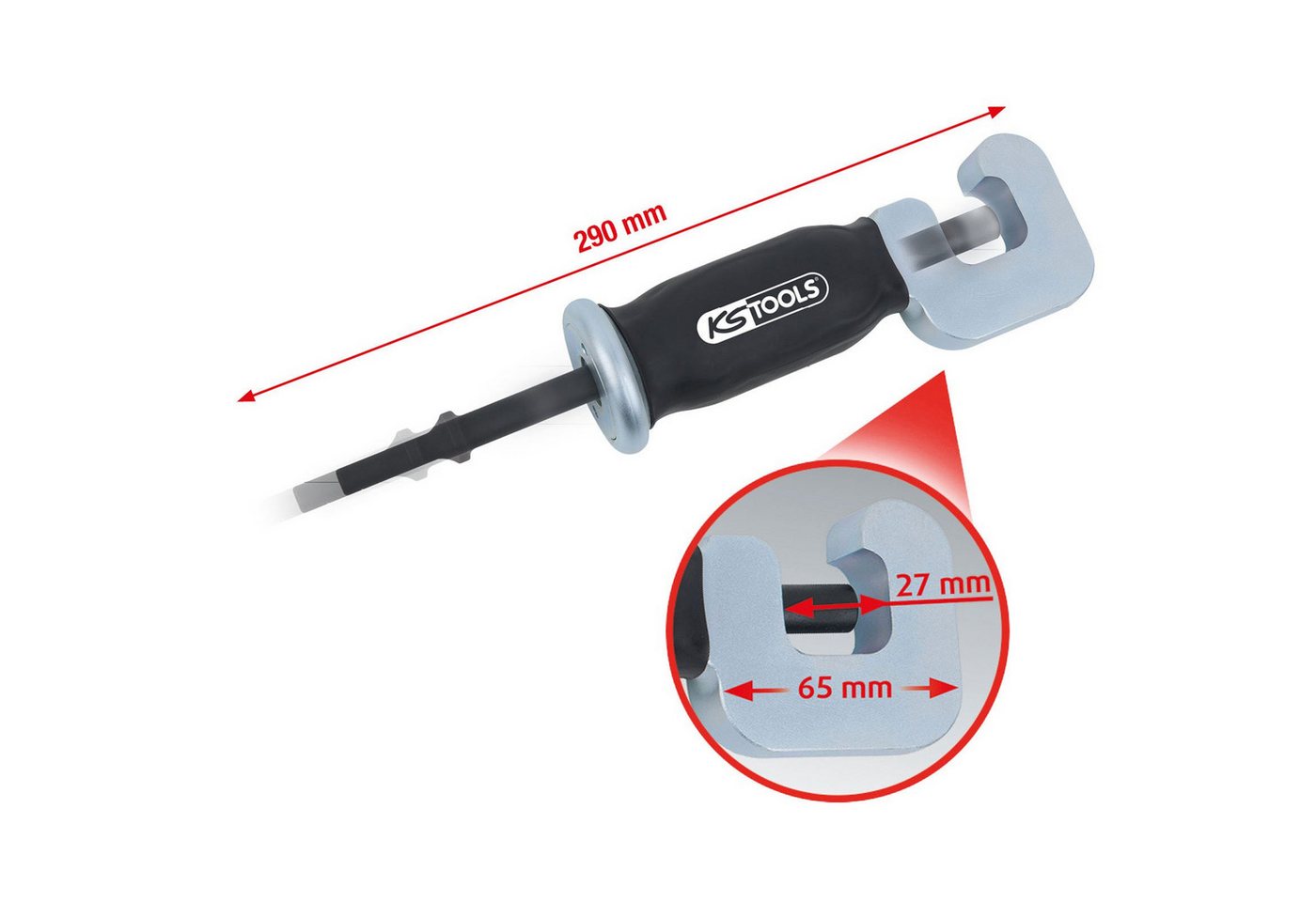 Thumbnail - KS Tools Drehmomentschlüssel KS TOOLS Vibro-Impact Lösewerkzeug für Spurstangen - 150.1608