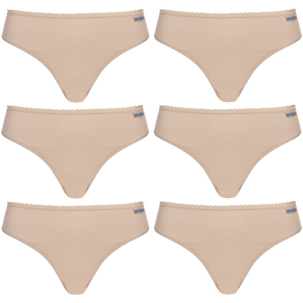 Tangaslip MONT EMILIAN Damen Slips oder Tangas im 6er-Pack